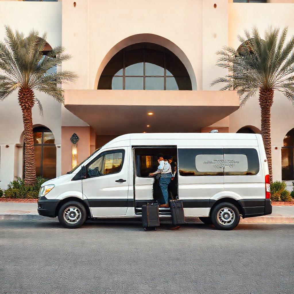 Navette d'hôtel à Laâyoune pour un transfert aéroport Laayoune hôtel confortable avec aide aux bagages.